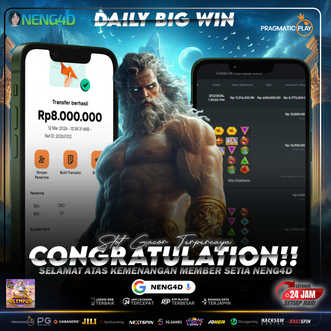 MENANG 8 JUTA DI GATES OF OLYMPUS X1000 PRAGMATIC PLAY