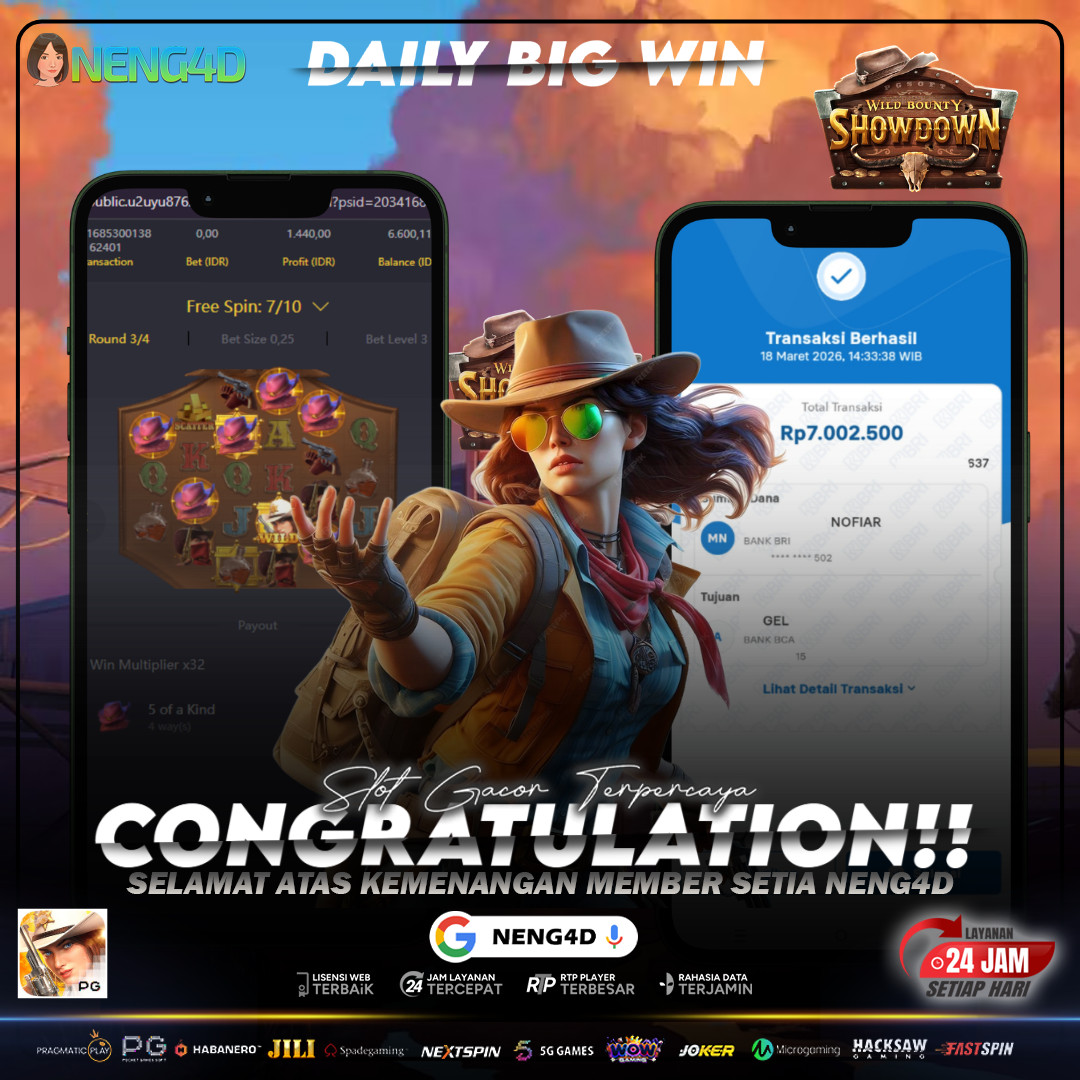 Jackpot 7 juta bermain di Wild Bounty Showdown Provider PG Soft