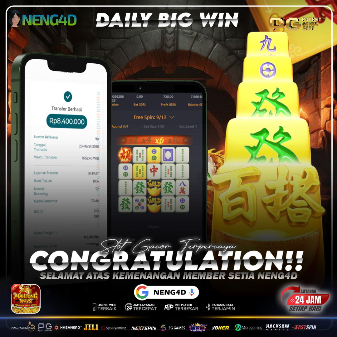 CUAN 8 JUTA KURANG DARI 5 MENIT BARENG NENG4D DI MAHJONG WAYS
