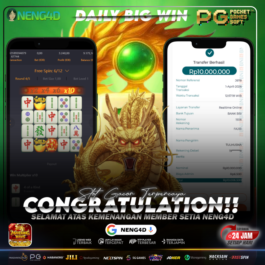 KEMENANGAN 10 JUTA DI MAHJONG WAYS