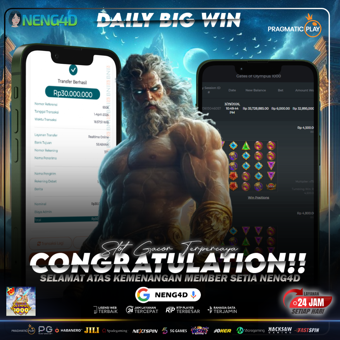 Petir x750 Mengguncang! 30 Juta Tercipta di NENG4D