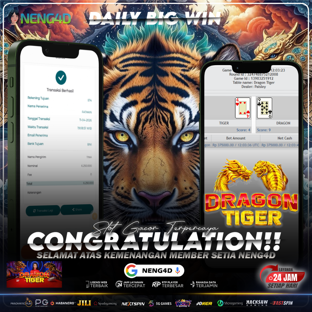 MENANG 6 JT MAIN DI LIVE GAMES DRAGON TIGER PRAGMATIC PLAY