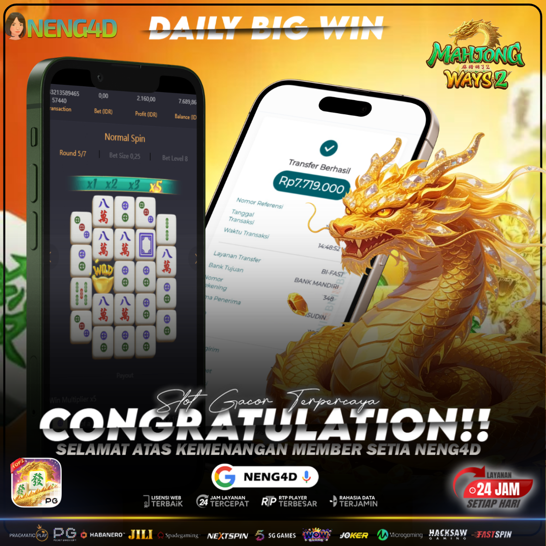 PG SOFT - JACKPOT SLOT MAHJONG WAYS Rp.7.719.000