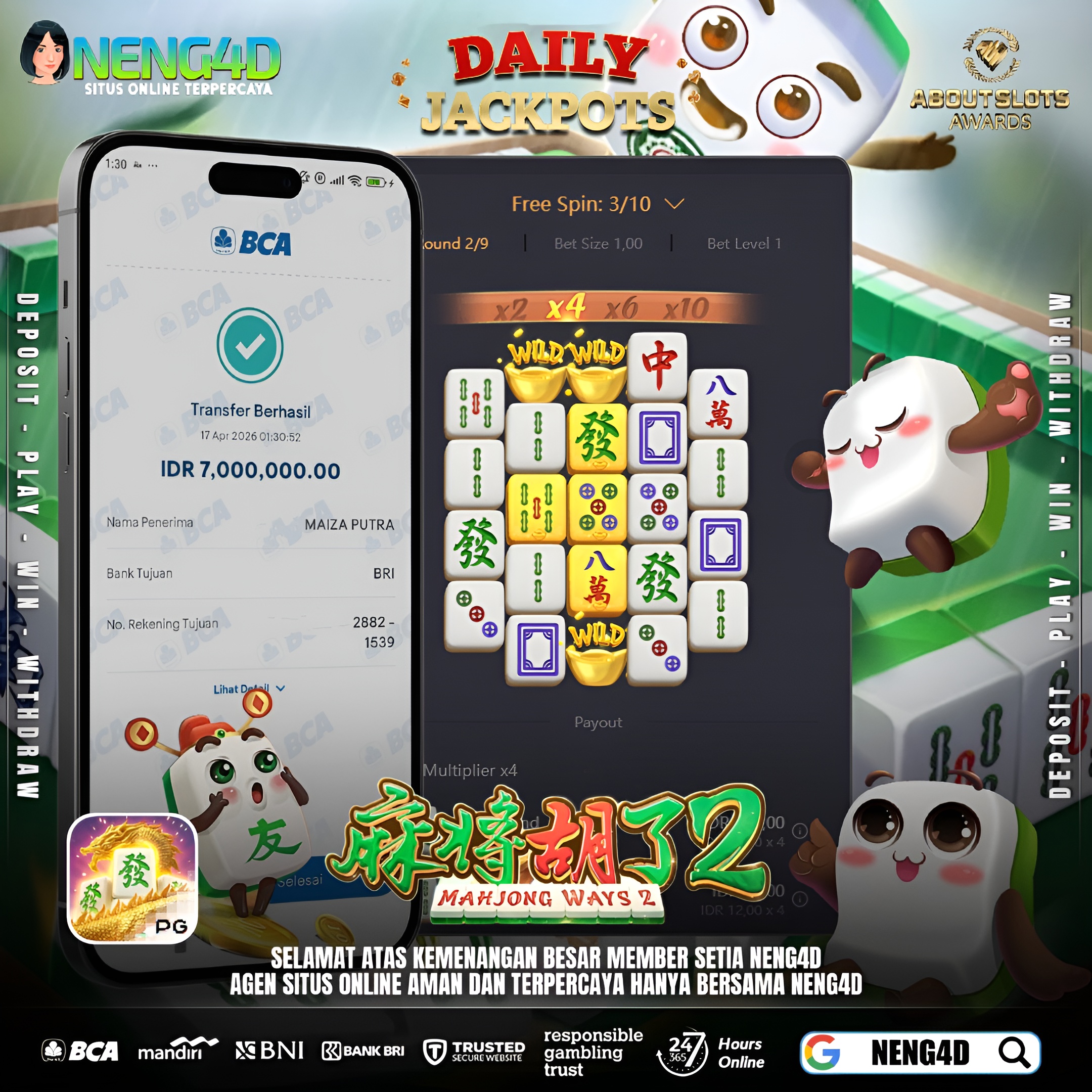 KEMENANGAN BESAR DI MAHJONG WAYS 2 NENG4D