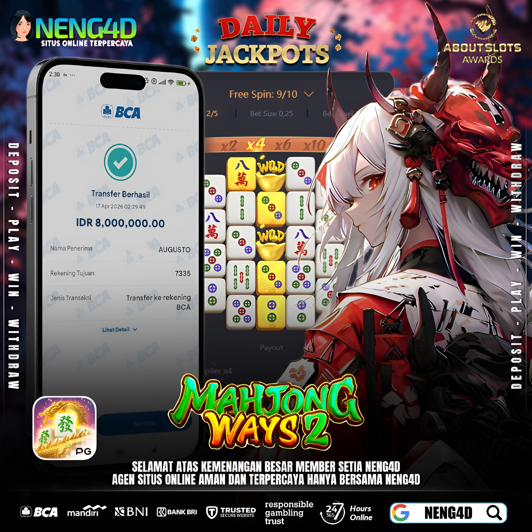 CUAN TERUS BARENG NENG4D DI MAHJONG WAYS 2