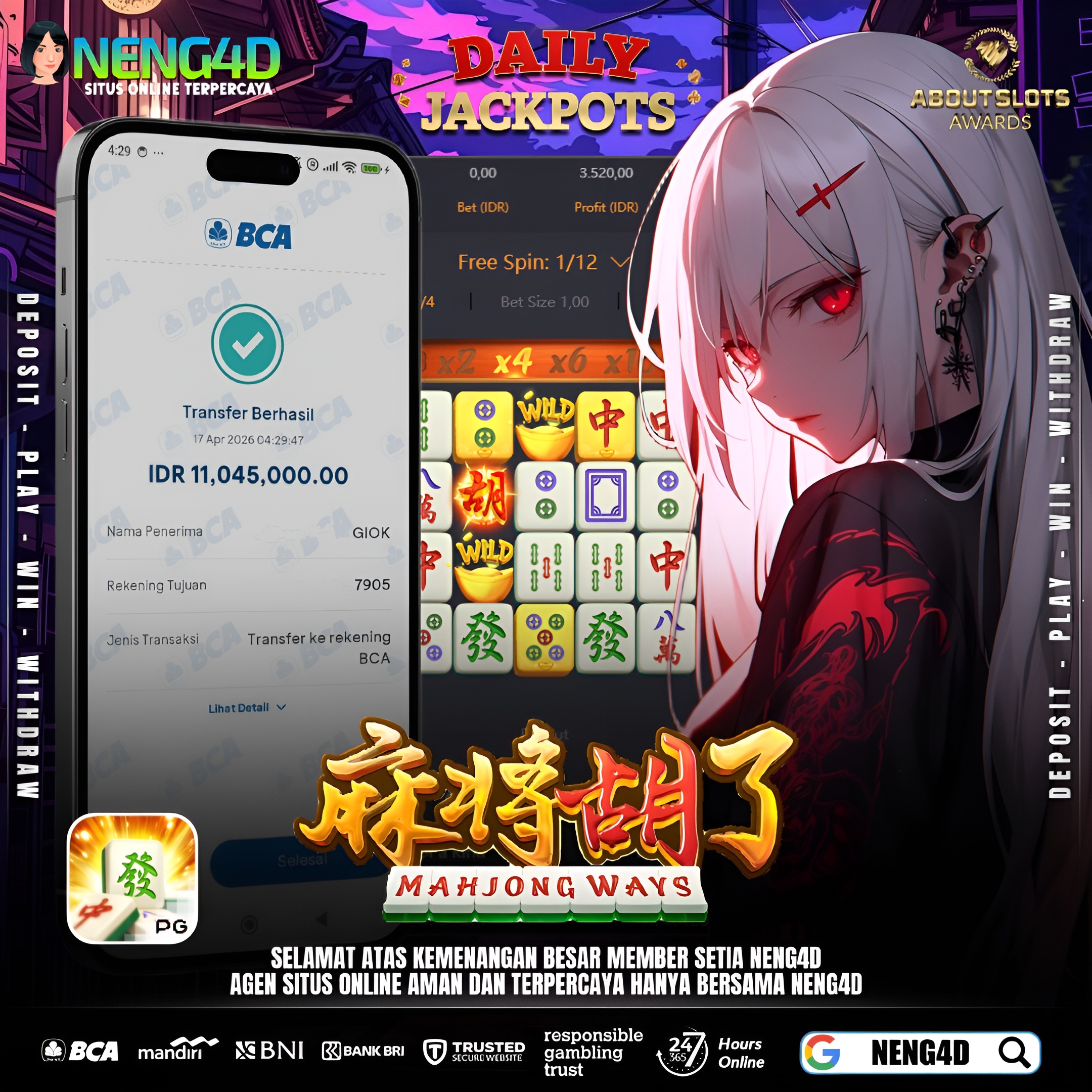 JP MAHJONG WAYS – PENARIKAN 11.045.000