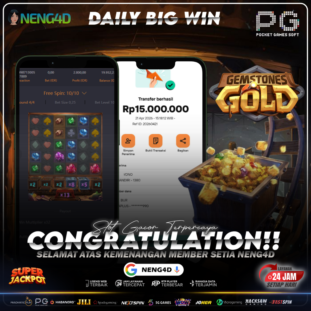 MENANG 15 JUTA DARI GAME GEMSTONE GOLD DENGAN MODAL 10JT
