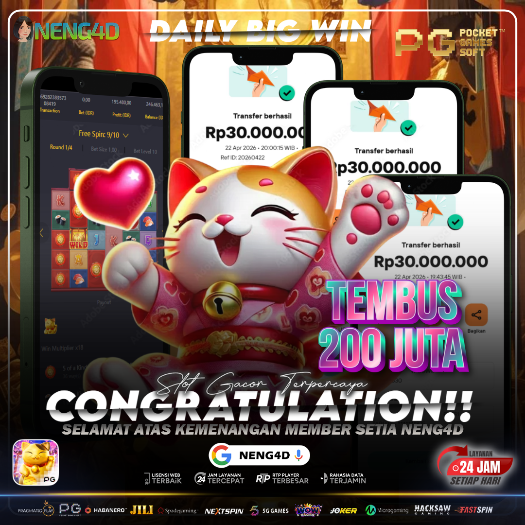 KEMENANGAN FANTASTIS 200 JUTA HANYA DENGAN BUYSPIN 15 JUTA DI LUCKY NEKO