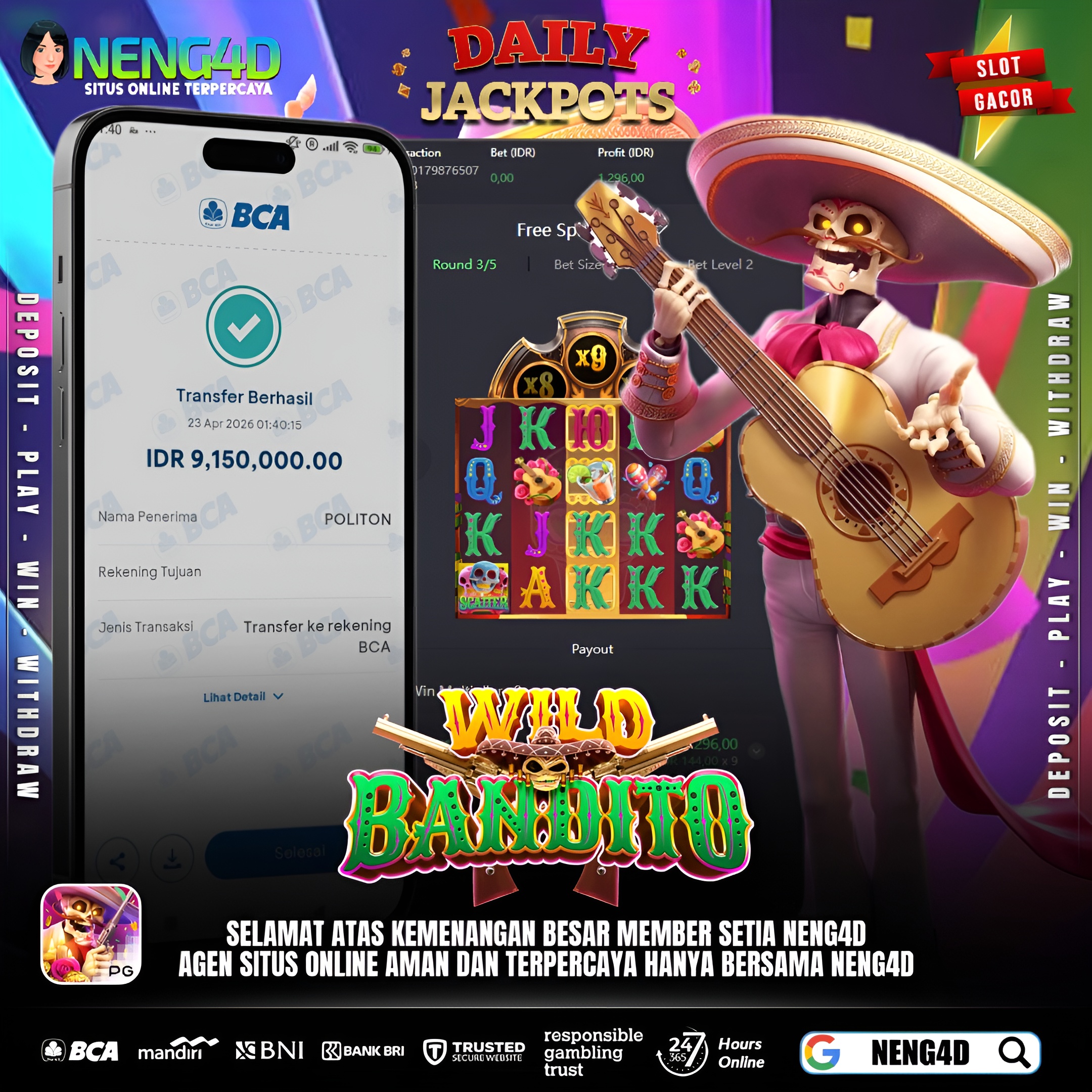 KEMENANGAN BESAR DI WILD BANDITO!